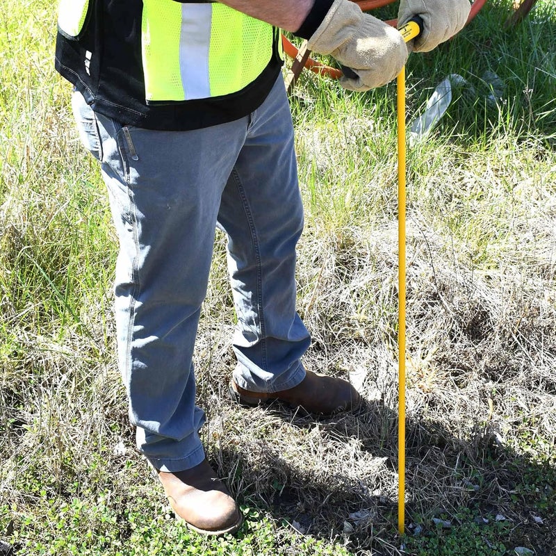 JAMESON Non-Conductive Fiberglass Soil Probe - 48 Inch Length for Cable and Pipe Detection - Rounded Tip - Image 1